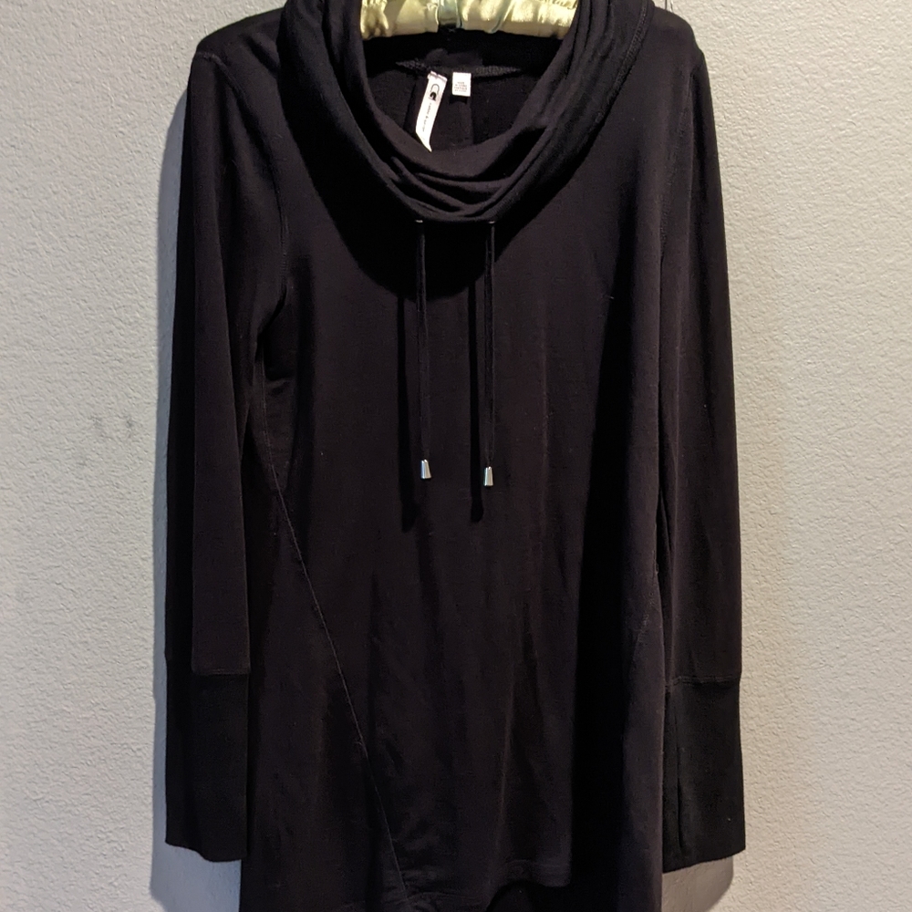 Black Turtle Neck Long Sleeved Sweater Shirt